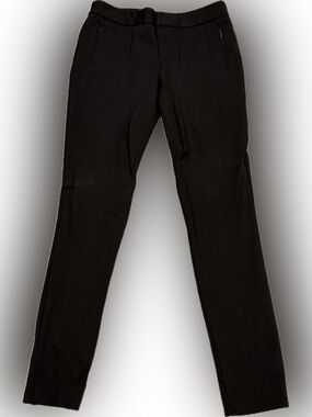 ANTONIO MELANI Black Slim Straight Dress Pants